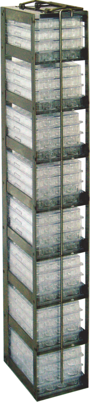 Вертикальные штативы для морозильных ларей для титрационных микропланшетов с 96 лунками и 384 лунками